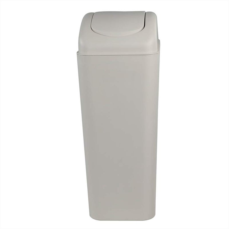 Obstnny Slim Plastic Trash Can for Narrow Spaces at Home or Office, 14L Capacity - Image 1